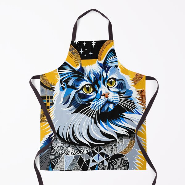 Item preview, Cat Colored Abstract Vintage Zentangle Art designed and sold by Witty Shirts.