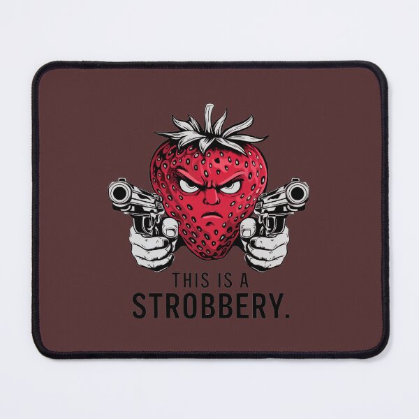 Item preview, Anthropomorphic Strawberry Holding Guns: Stroberry Pun designed and sold by MastakDesign.