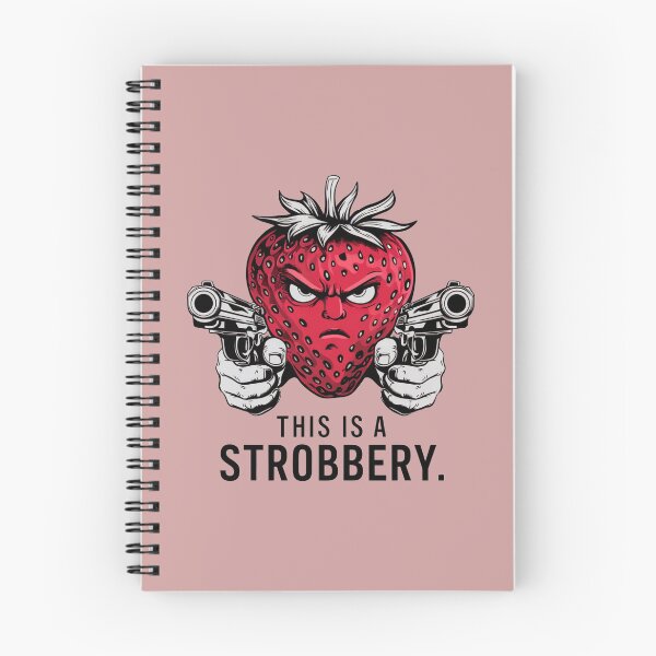 Item preview, Anthropomorphic Strawberry Holding Guns: Stroberry Pun designed and sold by MastakDesign.