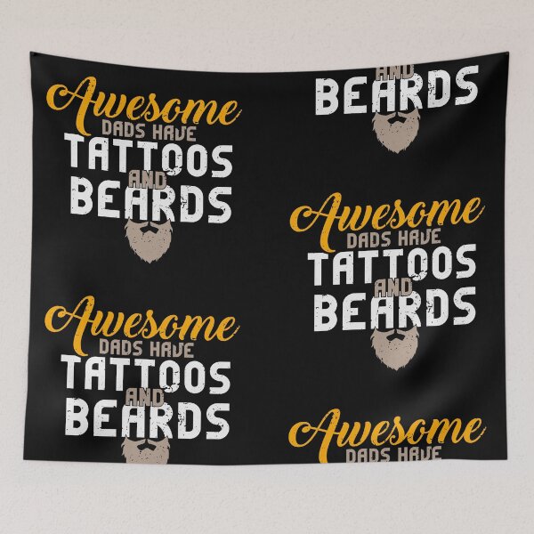 Item preview, Awesome Dads Have Tattoos And Beards - Whiskers designed and sold by anziehend.
