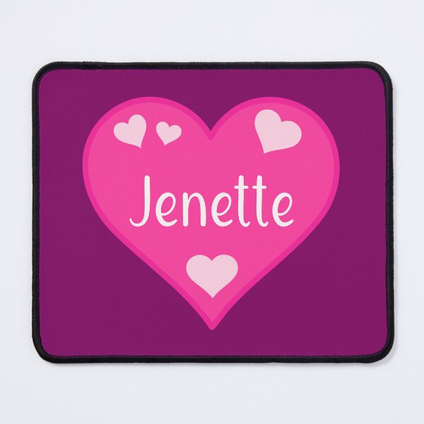 Item preview, Jenette Name Pink Heart  designed and sold by Jeallan Designs.