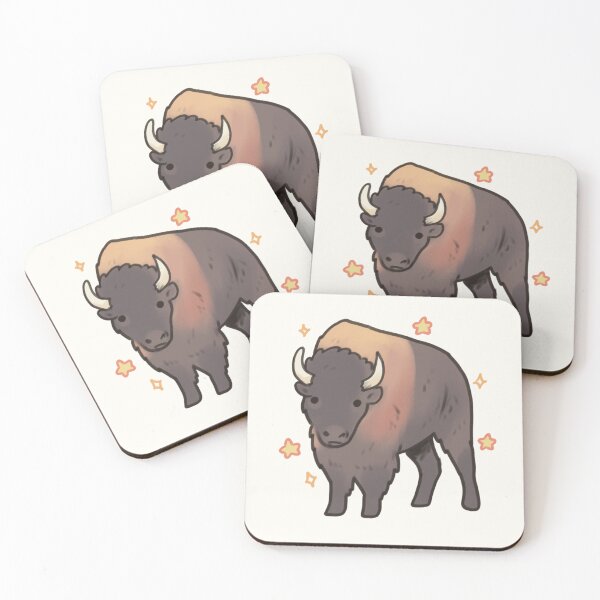 Item preview, Cute bison with stars  designed and sold by Artofmayara.