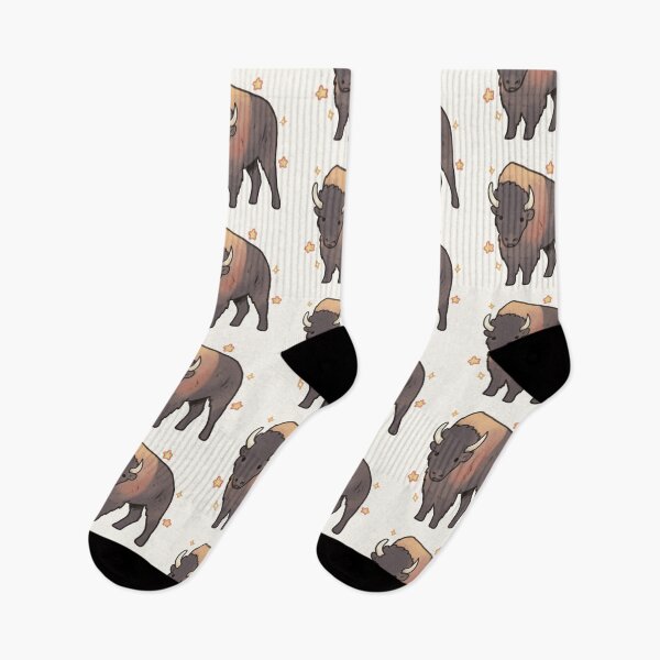 Item preview, Cute bison with stars  designed and sold by Artofmayara.