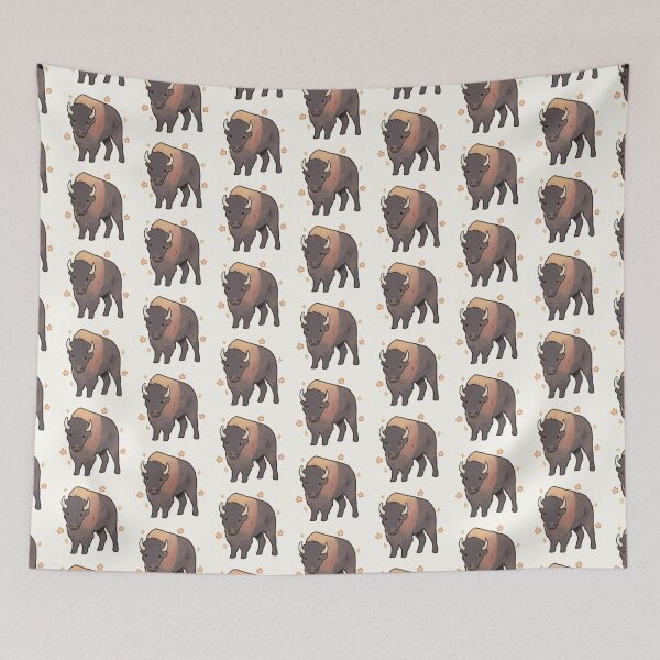 Item preview, Cute bison with stars  designed and sold by Artofmayara.
