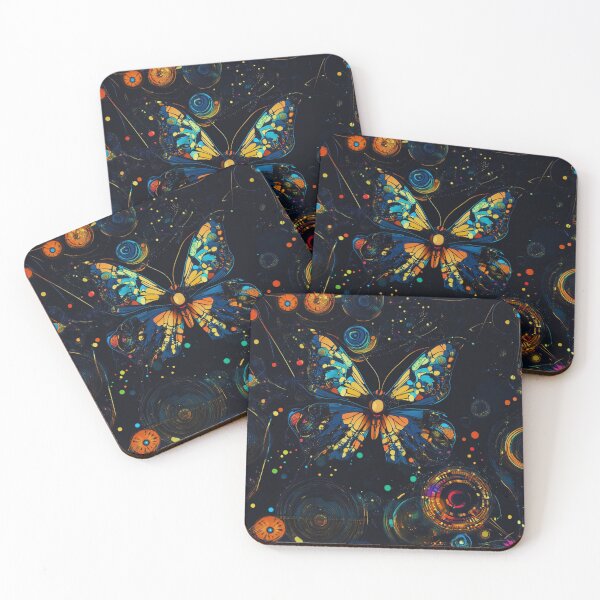 Item preview, future butterfly . Seamless pattern. designed and sold by PixelMuse2024.