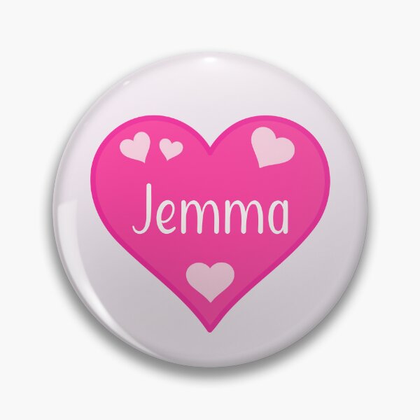 Item preview, Jemma Name Pink Heart  designed and sold by Jeallan Designs.