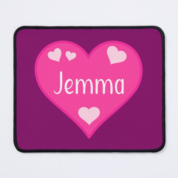 Item preview, Jemma Name Pink Heart  designed and sold by Jeallan Designs.