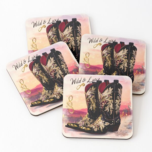 Item preview, Desert Chic: Luxe Cowboy Boot Art designed and sold by AI-Only Creations.