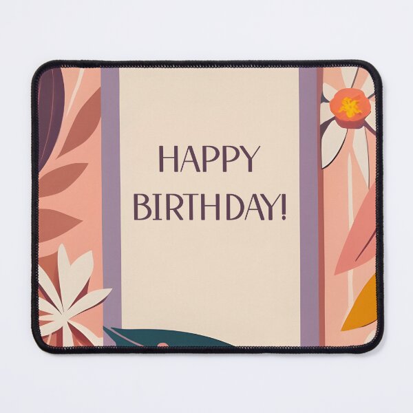 Item preview, Wishing Happy Birthday with minimalist boho floral designed and sold by EmeraldeaArt.