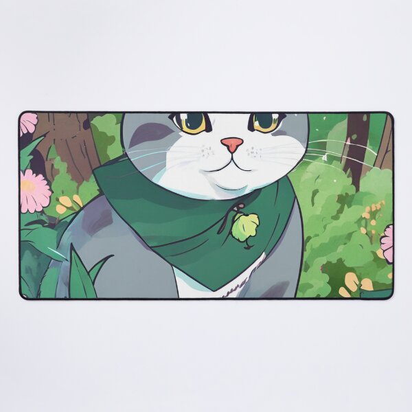 Item preview, "Charming Cat in Flower Garden – Whimsical Animal Art Print" designed and sold by happinessbuddy.