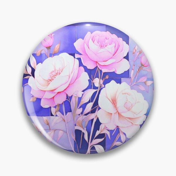Item preview, Pink roses and violet designed and sold by Flowersonstuff.
