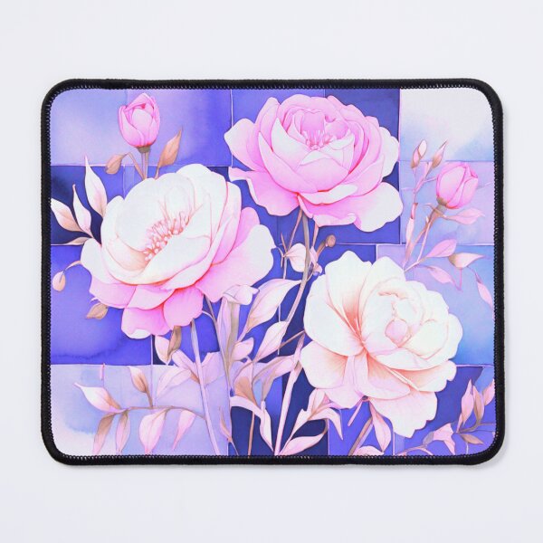 Item preview, Pink roses and violet designed and sold by Flowersonstuff.