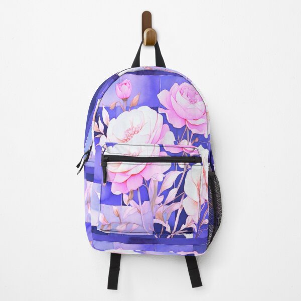 Item preview, Pink roses and violet designed and sold by Flowersonstuff.