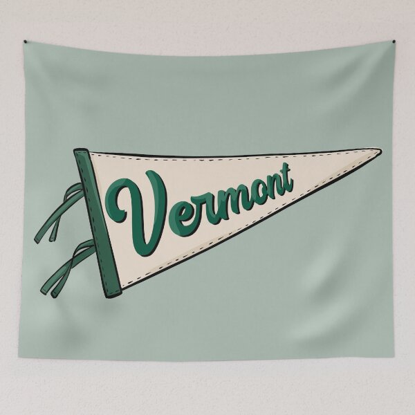Item preview, Vintage Vermont Pennant Flag designed and sold by Alexandra Jones.