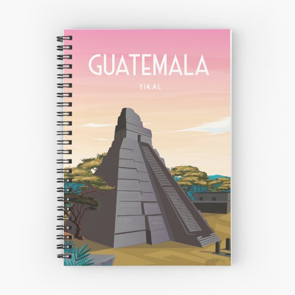 Item preview, Vintage Tikal Travel Poster - Mystical Ruins of Guatemala designed and sold by Arctic frame studio.