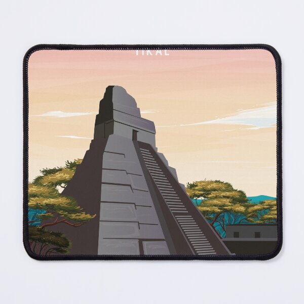 Item preview, Vintage Tikal Travel Poster - Mystical Ruins of Guatemala designed and sold by Arctic frame studio.