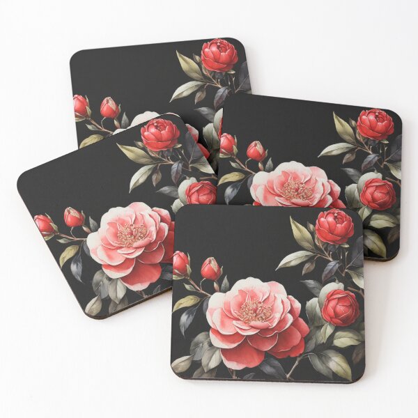 Item preview, Gardenia on black designed and sold by Flowersonstuff.