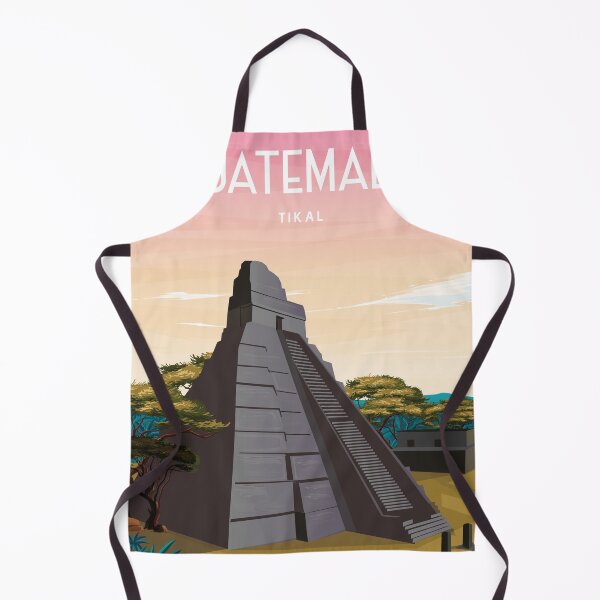 Item preview, Vintage Tikal Travel Poster - Mystical Ruins of Guatemala designed and sold by Arctic frame studio.