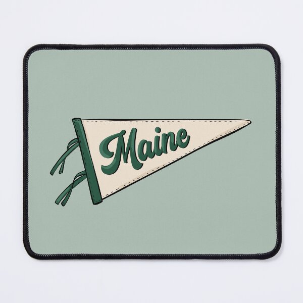 Item preview, Vintage Maine Pennant Flag designed and sold by Alexandra Jones.