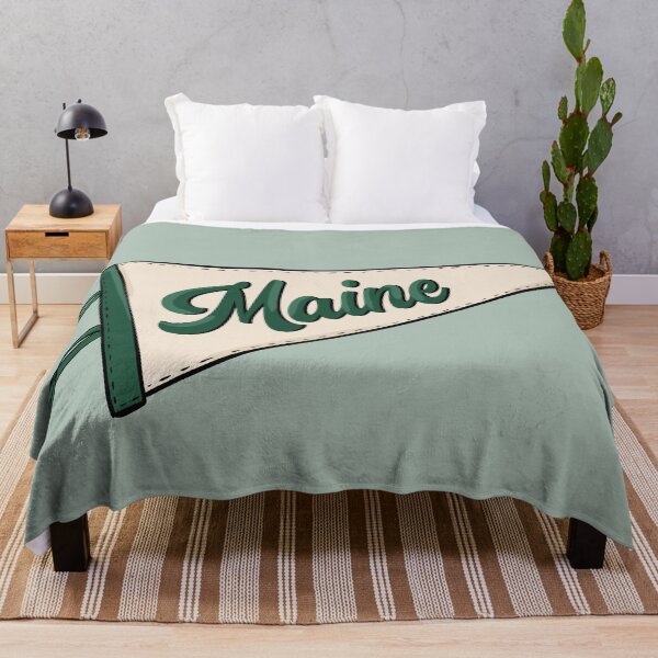 Item preview, Vintage Maine Pennant Flag designed and sold by Alexandra Jones.