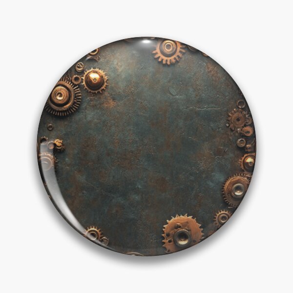 Item preview, Steampunk Cog Circle Bronze Pattern Grungy  designed and sold by GrinGalore.