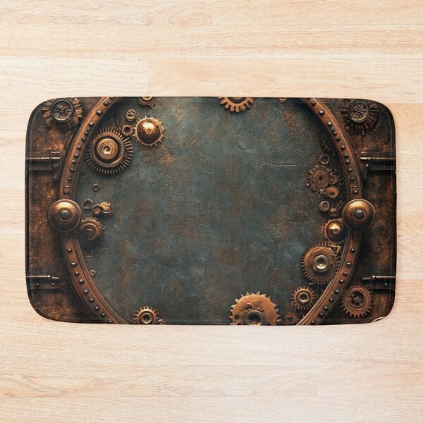 Item preview, Steampunk Cog Circle Bronze Pattern Grungy  designed and sold by GrinGalore.