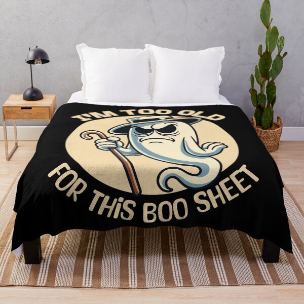 Item preview, Boo Sheet Ghost Funny Saying Design designed and sold by LuminOrb.