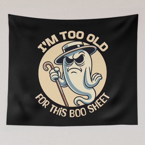 Item preview, Boo Sheet Ghost Funny Saying Design designed and sold by LuminOrb.