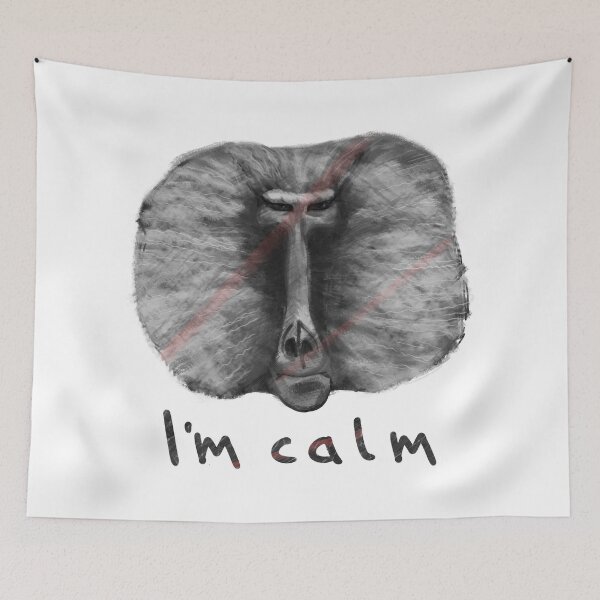 Item preview, Baboon's face designed and sold by SpottedPilot.
