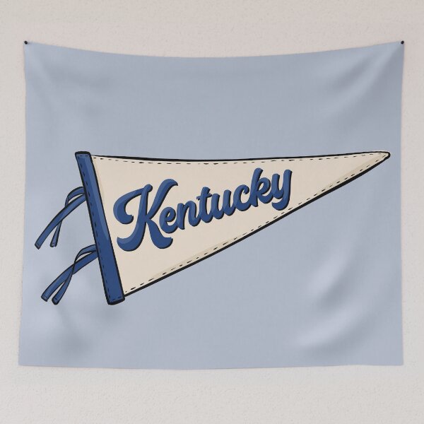 Item preview, Vintage Kentucky Pennant Flag designed and sold by Alexandra Jones.