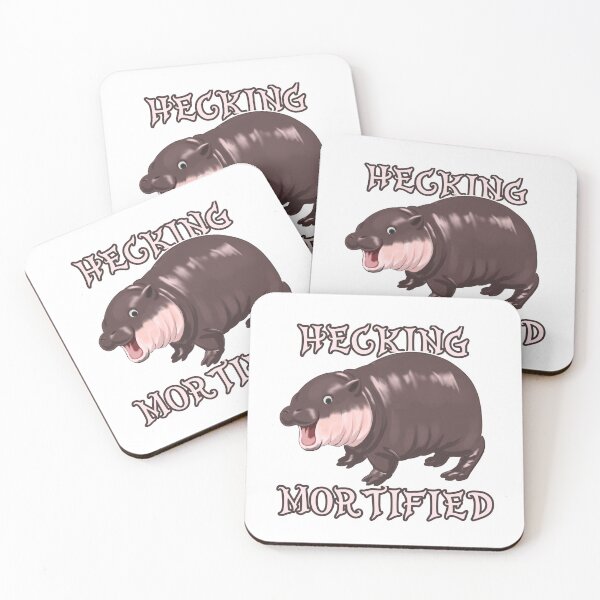 Item preview, Hecking mortified Moo Deng baby hippo  designed and sold by VoltSketches.