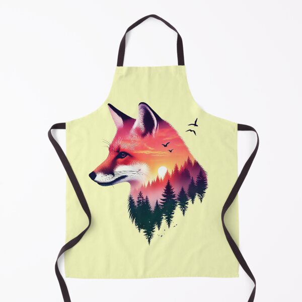 Item preview, Fox with Forest Sunset Double Exposure designed and sold by AlexandruStoian.