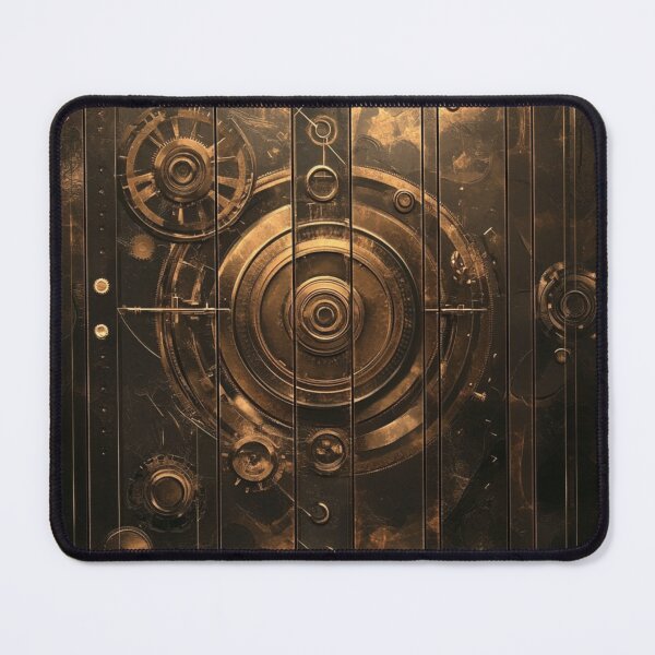 Item preview, Steampunk Cog Bronze Shabby Pattern Grungy designed and sold by GrinGalore.