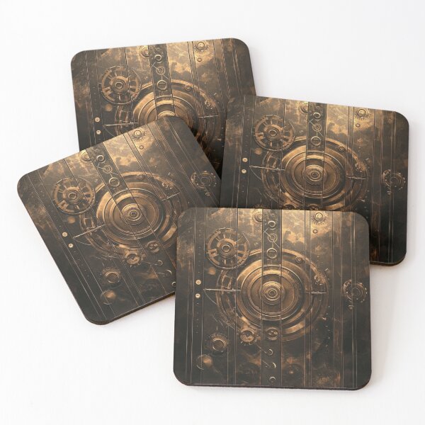 Item preview, Steampunk Cog Bronze Shabby Pattern Grungy  designed and sold by GrinGalore.
