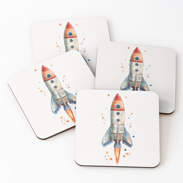 Item preview, Watercolor Rocket designed and sold by Sketch-Shack.