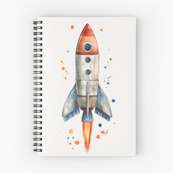 Item preview, Watercolor Rocket designed and sold by Sketch-Shack.