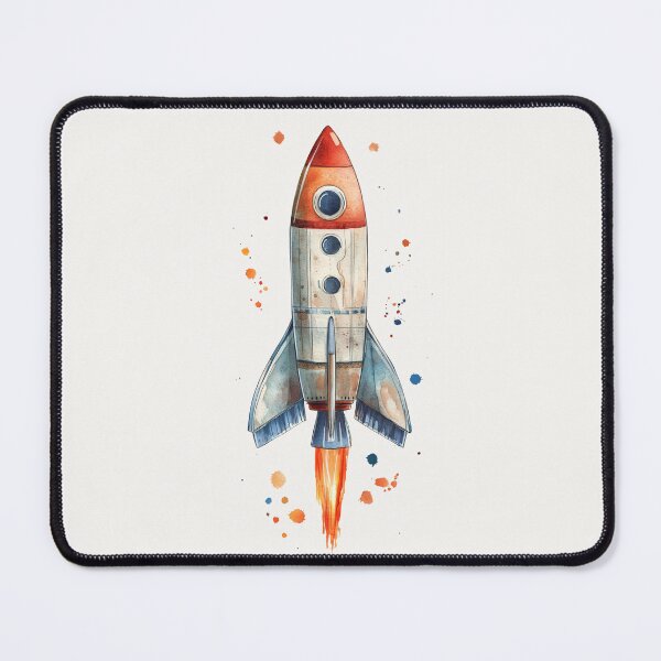 Item preview, Watercolor Rocket designed and sold by Sketch-Shack.