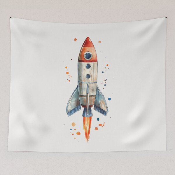 Item preview, Watercolor Rocket designed and sold by Sketch-Shack.