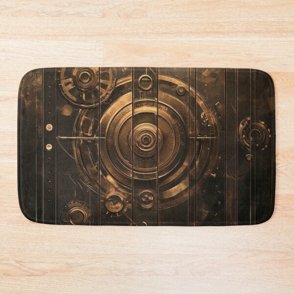 Item preview, Steampunk Cog Bronze Shabby Pattern Grungy  designed and sold by GrinGalore.