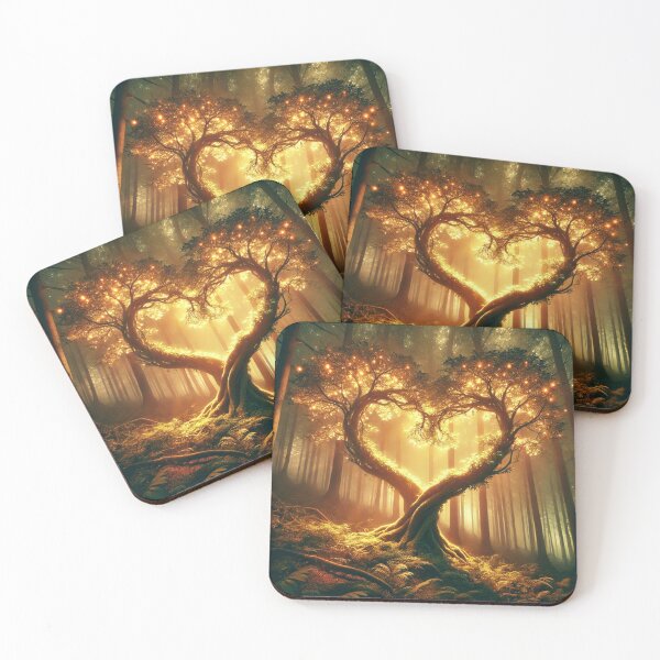 Item preview, Enchanted Heart Trees designed and sold by TeslaSt0re.