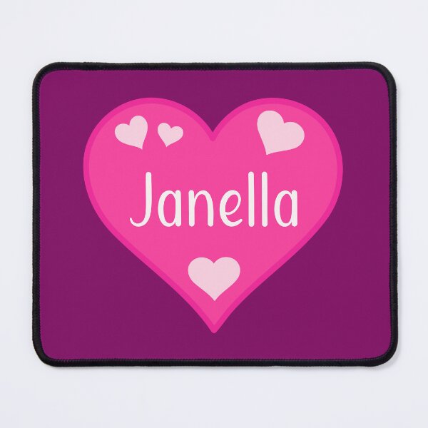 Item preview, Janella Name Pink Heart designed and sold by Jeallan Designs.