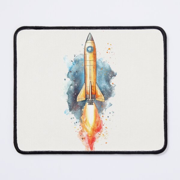 Item preview, Watercolor Rocket designed and sold by Sketch-Shack.
