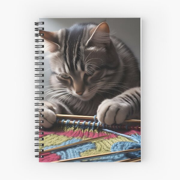 Item preview, Copy of Copy of cute cat knitting  designed and sold by krishnajit22.