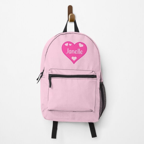 Item preview, Janelle Name Pink Heart designed and sold by Jeallan Designs.