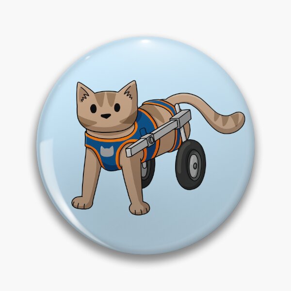 Item preview, Wheelchair cat designed and sold by doodlecats.