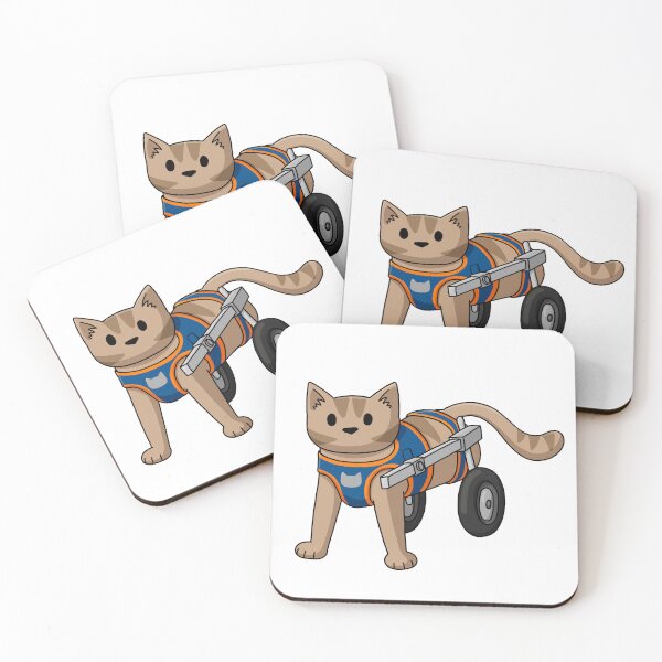 Item preview, Wheelchair cat designed and sold by doodlecats.
