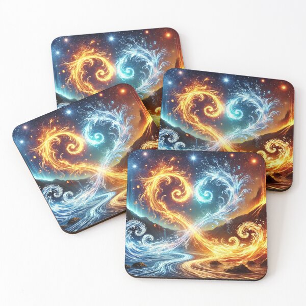 Item preview, Heart of Fire and Water designed and sold by TeslaSt0re.