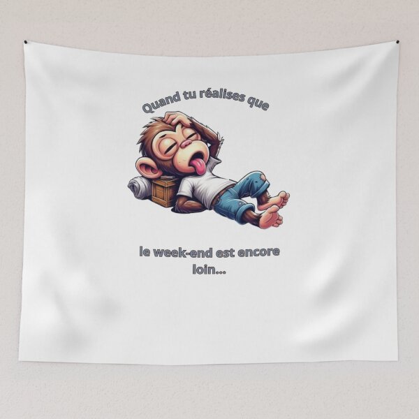 Item preview, “The Exhausted Monkey” designed and sold by CHRIST5000.