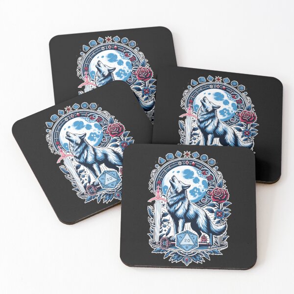 Item preview, DND WOLF DICE: Howling to the moon. designed and sold by DungeonAtelier.