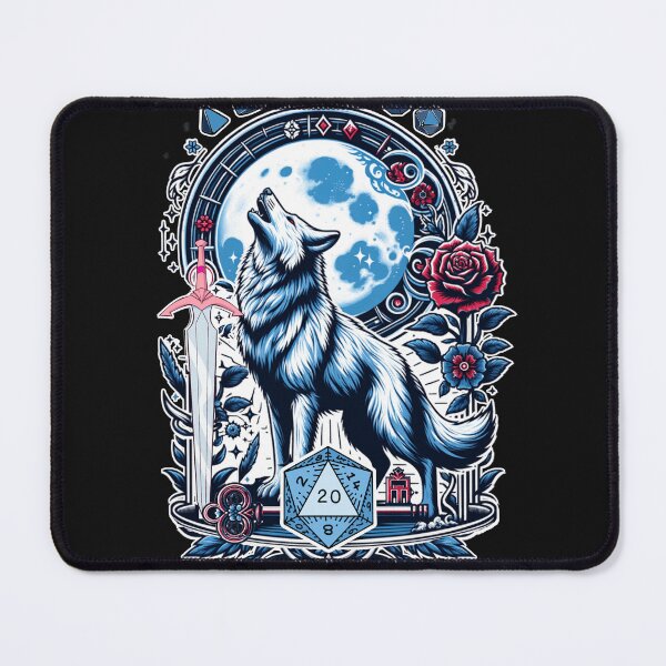 Item preview, DND WOLF DICE: Howling to the moon. designed and sold by DungeonAtelier.